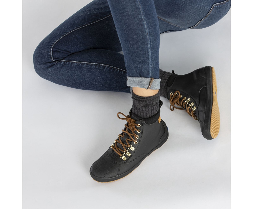 Keds Womens Boots Black - Scout Water-Resistant w/ Thinsulate™ - 836EGTDLY